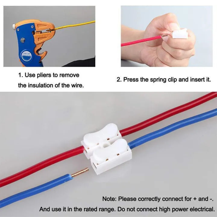 5pcs Self Locking Wire Connector