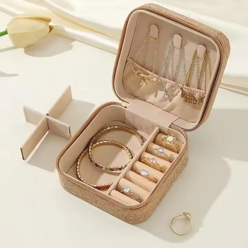 Premium Mini Jewelry Organizer Box Vintage Floral Design