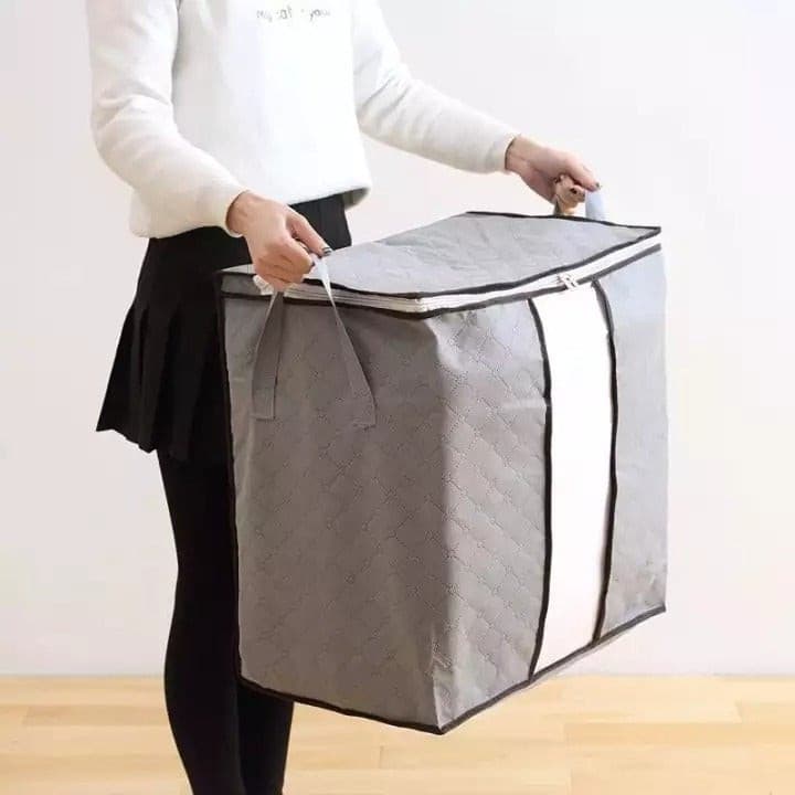 Multipurpose Storage Bag & Organizer for Clothes & Blanket | Grey