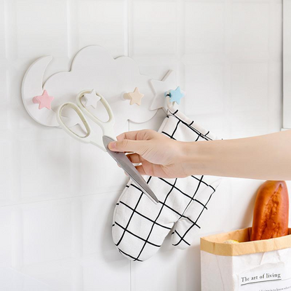 Creative Self Adhesive Star Coud Wall Hook